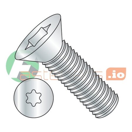 Newport Fasteners 5/16"-18 x 1 in Torx Flat Machine Screw, Zinc Plated Steel, 1500 PK 902055